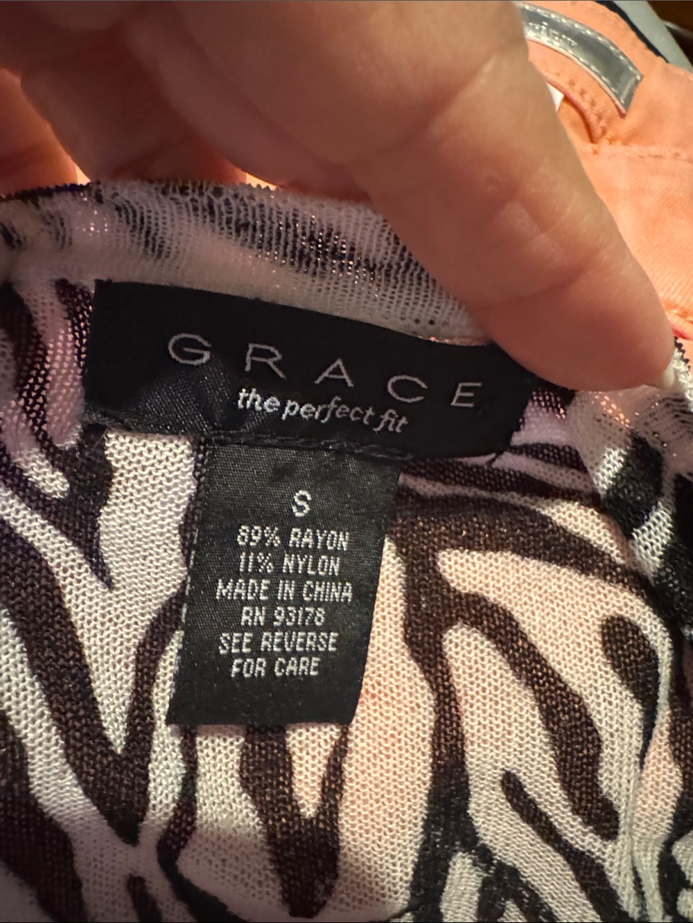 Grace Black and White Zebra Print Open Cardigan - Picture 3 of 3
